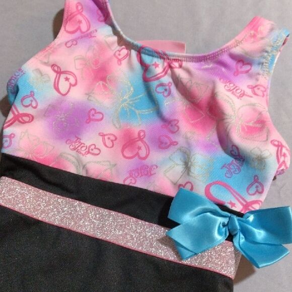 XS Danskin JoJo Siwa Colorful Gymnastics Leotard Dance - Picture 3 of 5